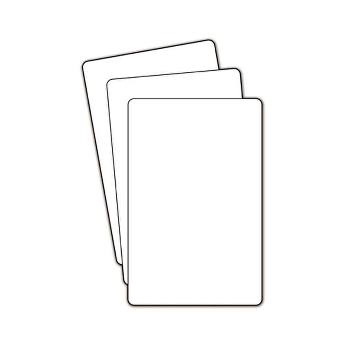 White Plastic Divider Cards for cat
